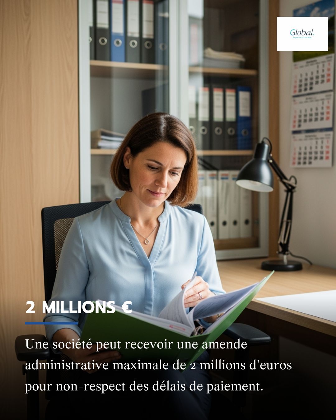 2 millions d'euros, c'est le montant maximal d'une amende administrative pour non-respect des délais de paiement. 
